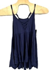 Torrid Super Soft Knit Crisscross Strappy Front Babydoll Tank Top Size 00 M/L 10 picture