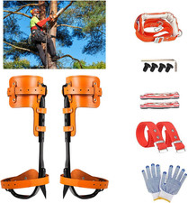 Tree Climbing Spikes Set, Adjustable 304 Stainless Steel Spikes with Non-Slip Pe picture