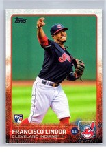 2015 Topps Update Francisco Lindor Rookie Card #US82 Cleveland Indians picture