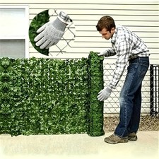 119 X 40 Inch Artificial Ivy for privacy Screen Realistic Fau Greenery Wall Pane picture