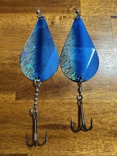 Hawken Simon Big Dawg Fishing Wobbler Fishing Spoon Lure Lot Of 2 picture