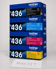 Genuine Brother TN436 Toner Set 4 Pack TN-436 BK C M Y Super High Yield Sealed picture
