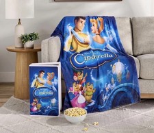 Disney Cinderella VHS Boxed Silk Touch Throw Blanket 50