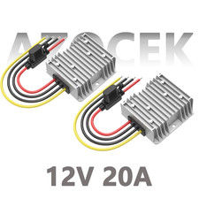 2Pcs 55V 48V 36V to 12V Step Down Converter 20A 240W for Golf Cart RV With fuse picture