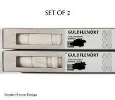 Ikea GULDFLENORT - SET of 2 - Panel curtain, white, 24x118 