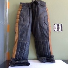 VINTAGE-1967-68- ENDURA of CALI. XS MotoCross Leathers-DISTRESSED LEATHERS- picture