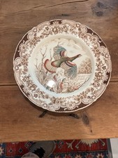 JOHNSON BROS WILD TURKEYS DINNER Plate ~ 10 5/8 Inch  Set Of 4 picture