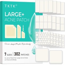 TKTK Large Pimple Patches for Face & Body Zit 302 Count (Pack of 1) picture