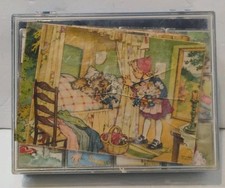 Vintage Puzzle Blocks Set Fairy Tale Picture Cubes Lungers Hausen West Germany picture