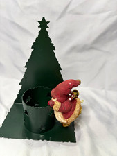 Vintage PGB Metal Christmas Tree Tealight Candle Holder picture