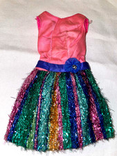 Rare Vintage 1969 Barbie Stacey Nite Lightning Dress 1591 Sears Exclusive picture