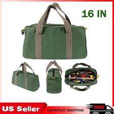 16 Inch Waterproof Tool Bag Portable Storage Toolkit Hand Heavy Case Canvas Duty picture