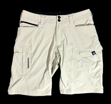Truewerk Men's Size 34x11 T1 Werkshorts Cargo Work Utility Pockets Beige Stretch picture