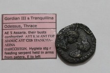 🧭 🇮🇹 GORDIAN III & TRANQUILLINA ODESSUS THRACE c. 242 ASSARIA 10.00Gr. B73 #K picture
