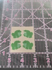 Sandylion Fuzzy Family Frog  Stickers Very RARE Vintage 1980s picture