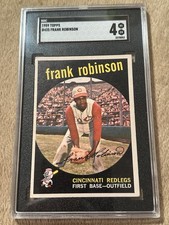1959 Topps Frank Robinson #435 SGC 4 VG/EX Cincinnati Redlegs HOF Nice Vintage picture