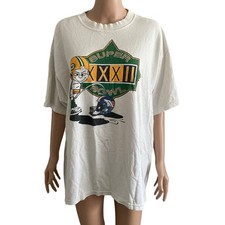 Vintage 98 Green Bay Packers Tshirt Mens XL Peeing 98 Superbowl XXXII Broncos picture