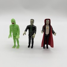 Vintage 1980 Remco Universal Monsters Frankenstein,Dracula, Glow Creature F B L picture