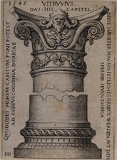 Hans Sebald Beham. CAPITAL AND BASE OF A COLUMN 1545 picture