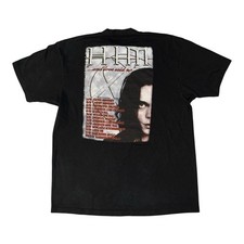 Vintage HIM T-Shirt Size L Black 2004 Tour Rock Band And Love Said No Heartagram picture