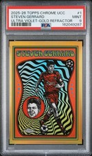 2025-26 Topps Chrome Uefa Club Competitions - Ultra Violet Steven Gerrard #UV-1 picture