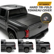 5.0FT Hard Tri Fold Tonneau Cover Fits 2024-2026 Toyota Tacoma Anti Theft picture