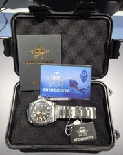 ADDIESDIVE AD2035 GMT Dive Watch Swiss Ronda 515-24H Quartz 200M Black Dial 39mm picture