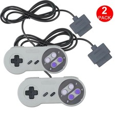 2 FOR New Super Nintendo SNES System Console Replacement Controller 6FT SNS-005 picture