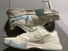 Nike Men's Low Top Athletic Sneakers Lace Up White Blue Purple picture