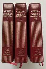 VG+ 1957 Obras Completas Pablo Neruda  Editorial Losada HC Spanish Ed Poetry picture