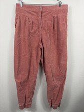 Anthropologie Pants Womens XL Pink Kalea Trouser Jogger Elastic Waist Cuffed picture