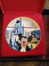 Walt Disney Productions Mickey Mouse 1986 Walt Disney World 15th Plate w/ Box picture
