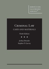 Criminal Law: Cases and Materials (American Casebook Series) by Dressler, Joshu picture
