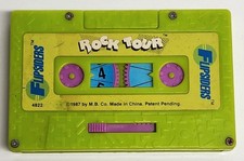 Vintage 1987 Flipsiders-Rock Tour-Cassette Tape Green Game RARE **COMPLETE** picture