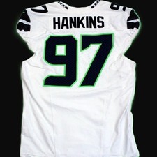 Johnathan Hankins GAME WORN 💪10/20/24 Seahawks NFL Jersey 👕vs Falcons Inc. COA picture