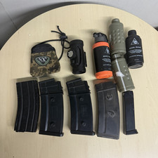 Airsoft Tactical Gear Accessories Lot - Magazines, Optic Sight, Grenade Shells picture