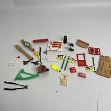 Playmobil Lot Accessories  Posts, Signs Cone And Misc Vintage 70’s-90s picture