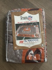 Vintage Cleveland Browns NFL Woven Throw Blanket 46x67 New in Package picture