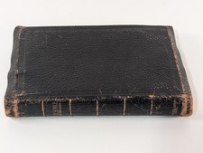 Antique 1888 Oxford SS Teacher's Bible KJV India Paper Leather Rochester NY Insc picture