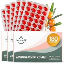 Lubracil Vaginal Moisturizer for Women, Hydrating Formula - 60 Count,3 Pack picture