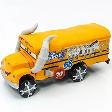 Disney Pixar Cars 3 Miss Fritter Crazy School Bus Diecast Model Toy Car Boy Gift picture