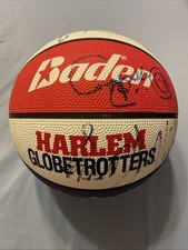 Baden Harlem Globetrotters Red White Blue Basketball Signed w/ Autographs Auto picture