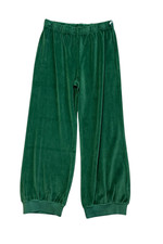 NWT Suzie Kondi Tosk High Waist Harem Pants in Velour Emerald Size M picture