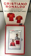 Cristiano Ronaldo 2004 Euro Game Worn Jersey Patch Leaf Messi Double ELE-05 picture