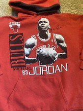 Vintage Michael Jordan Chicago Bulls Hoodie Red No Size Info picture