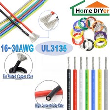 UL3135 Flexible Wire Soft Silicone Cable 10/12/14/16~30 AWG tinned copper wire picture