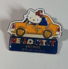 Vintage Sanrio Hello Kitty 2000 New York City Yellow Taxi Pin picture