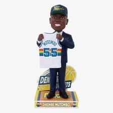 Dikembe Mutombo Denver Nuggets 1991 Draft Pick Bobblehead NBA Basketball picture