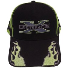 DX Flames D-Generation X Green and Black Baseball Hat picture