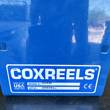 Coxreels 112-3-50 Air Hose Reel 50 ft Blue Metal 12V Female Thread picture
